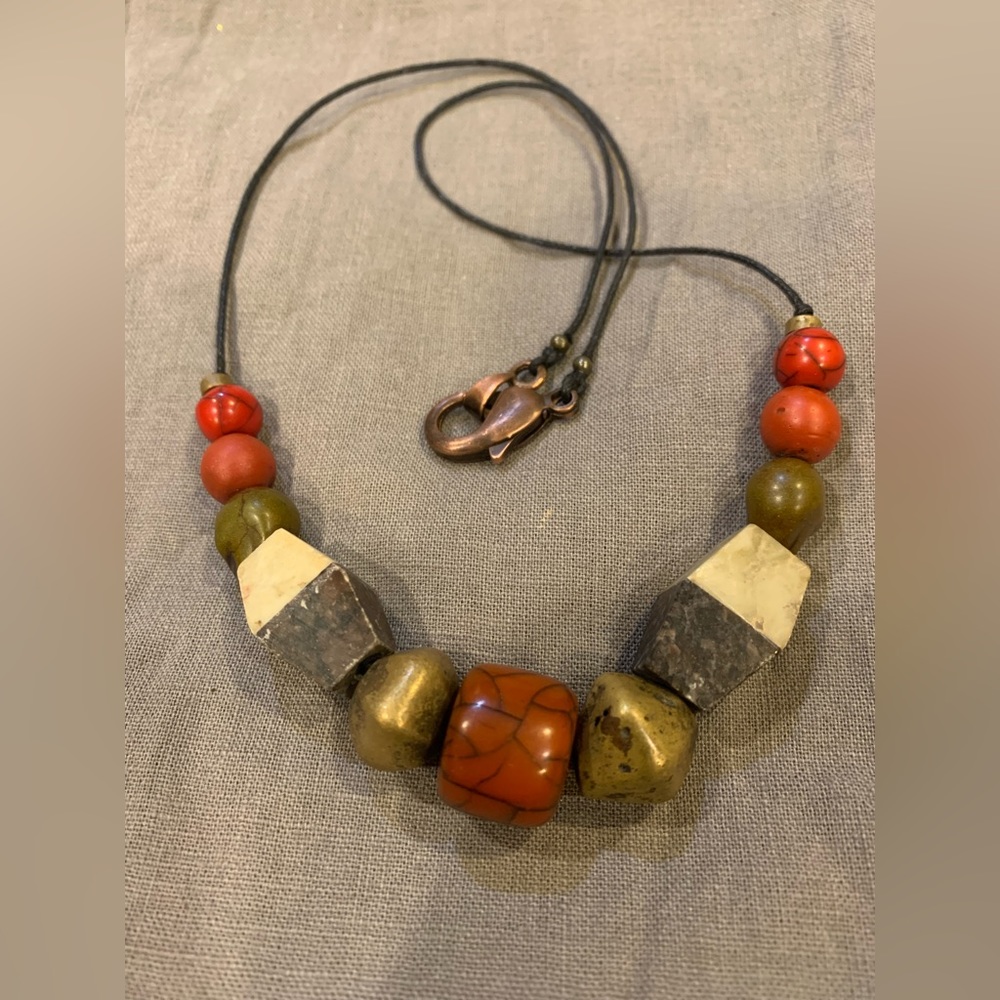 Tribal art style necklace, unisex
